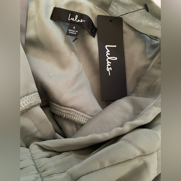 Lulus Radiant Charisma Sage Brush Chiffon Ruched Tie-Strap Maxi Dress - Picture 7 of 8